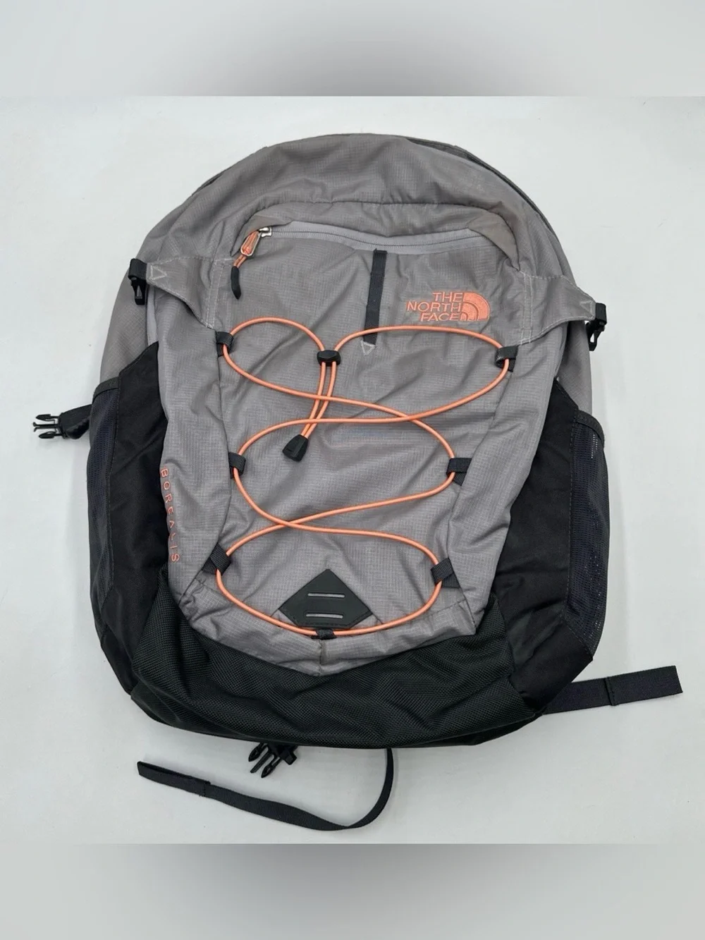 The North Face Women’s Borealis Backpack Gray Coral Laptop School Travel